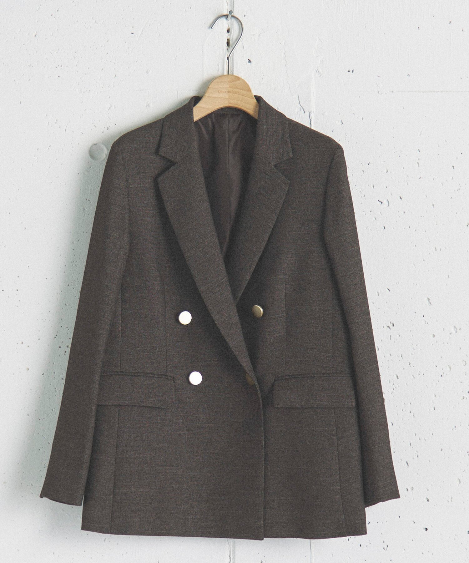 【ドゥ アルシーヴ/Doux archives】のシャークスキンジャケット インテリア・キッズ・メンズ・レディースファッション・服の通販 founy(ファニー) 　ファッション　Fashion　レディースファッション　Fashion for Women　アウター　Coat / Outerwear Collection　レディースジャケット・軽アウター　Jackets　クラシック　Classic, Timeless Style　シンプル　Simple, Minimal　ジャケット　Jacket, Outerwear　セットアップ　Set-Up, Coordinated Outfit　トレンド　Trend, Trending Now　ベーシック　Basic, Essential　A/W・秋冬　Autumn/Winter　BROWN|ID: prp329100004697518 ipo3291000000033921543