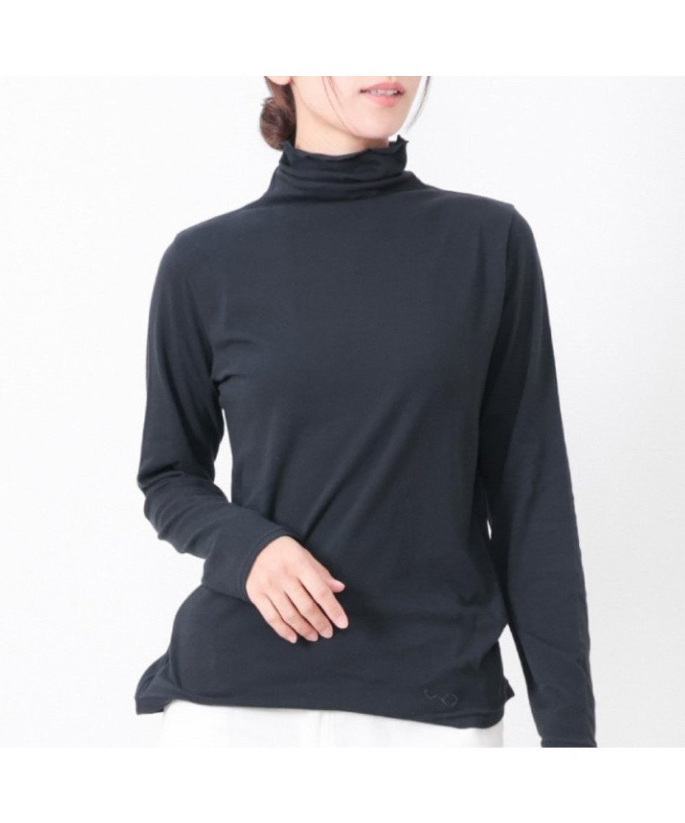 【ローラ/Rora】のUVボトルネック長袖Tシャツ インテリア・キッズ・メンズ・レディースファッション・服の通販 founy(ファニー) 　ファッション　Fashion　レディースファッション　Fashion for Women　トップス・カットソー　Cut & Sew Tops　シャツ・ブラウス・オフィスカジュアル　Elegant Blouses & Button-Ups　ロングTシャツ・Tシャツ　Longline T-Shirts & Tees　インナー　Innerwear　カメラ　Camera Accessories　シンプル　Simple, Minimal　ストレッチ　Stretch, Stretchy Fabric　タートルネック　Turtleneck, High Neck　長袖　Long Sleeve, Full Sleeve　ハイネック　High Neck, Mock Neck　フィット　Fit, Slim Fit　ボトルネック　Bottle Neck, Mock Neck　防寒　Cold Protection, Winter-Ready　無地　Plain, Solid Color　冬　Winter / This Winter　A/W・秋冬　Autumn/Winter　夏　Summer　お正月　New Year　クリスマス X'mas　Christmas / X'mas　ギフト プレゼント　Gift / Present　入学式　Entrance Ceremony　卒業式　Graduation Ceremony　07.ブラック|ID: prp329100004697544 ipo3291000000034098165