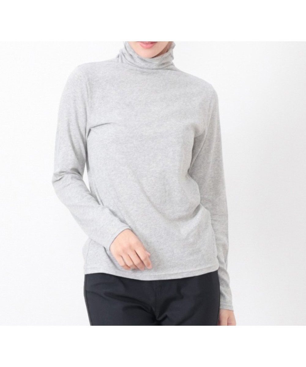 【ローラ/Rora】のUVボトルネック長袖Tシャツ インテリア・キッズ・メンズ・レディースファッション・服の通販 founy(ファニー) 　ファッション　Fashion　レディースファッション　Fashion for Women　トップス・カットソー　Cut & Sew Tops　シャツ・ブラウス・オフィスカジュアル　Elegant Blouses & Button-Ups　ロングTシャツ・Tシャツ　Longline T-Shirts & Tees　インナー　Innerwear　カメラ　Camera Accessories　シンプル　Simple, Minimal　ストレッチ　Stretch, Stretchy Fabric　タートルネック　Turtleneck, High Neck　長袖　Long Sleeve, Full Sleeve　ハイネック　High Neck, Mock Neck　フィット　Fit, Slim Fit　ボトルネック　Bottle Neck, Mock Neck　防寒　Cold Protection, Winter-Ready　無地　Plain, Solid Color　冬　Winter / This Winter　A/W・秋冬　Autumn/Winter　夏　Summer　お正月　New Year　クリスマス X'mas　Christmas / X'mas　ギフト プレゼント　Gift / Present　入学式　Entrance Ceremony　卒業式　Graduation Ceremony　09.杢グレー|ID: prp329100004697544 ipo3291000000034098166