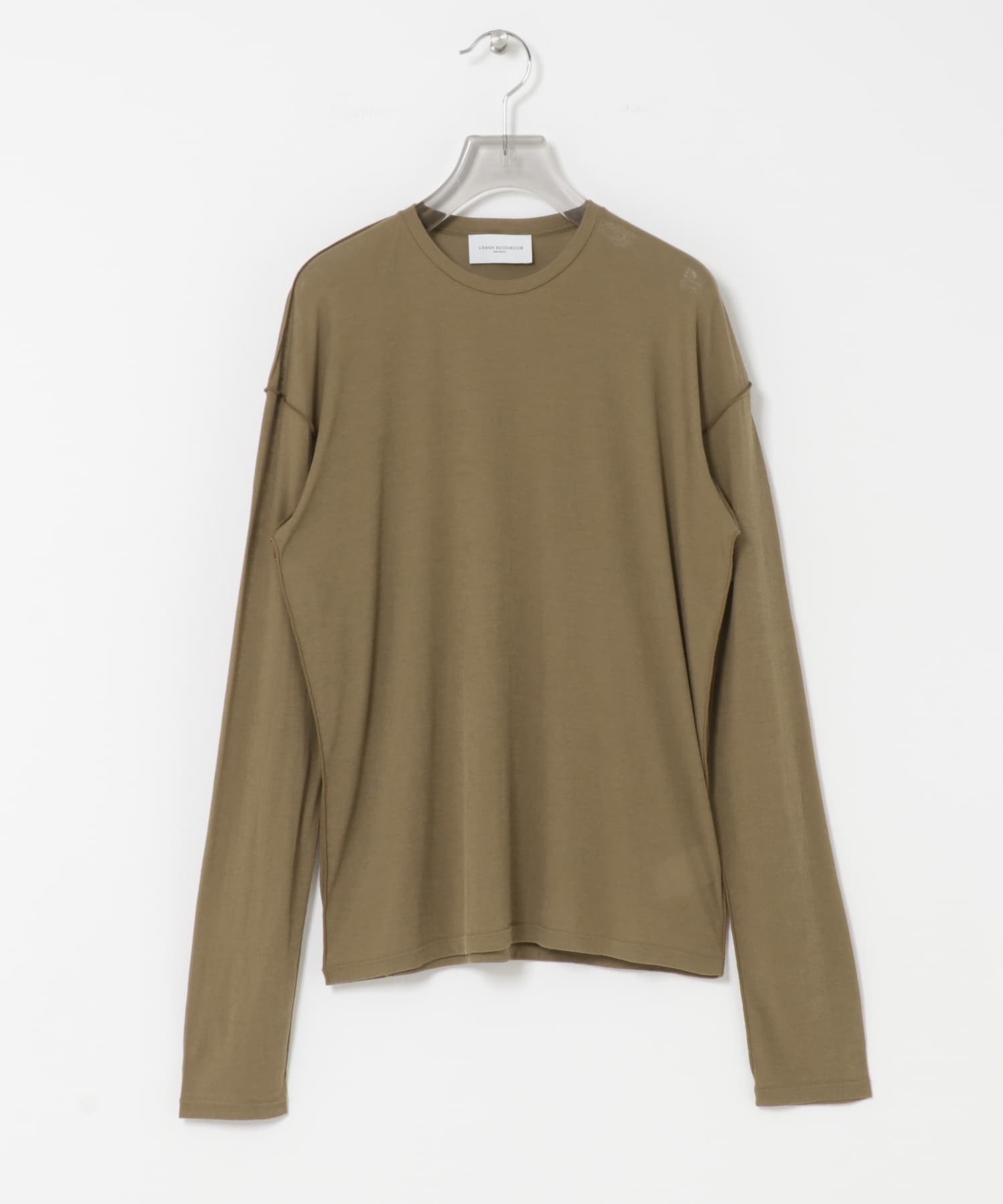 【アーバンリサーチ/URBAN RESEARCH】のnew basic OUT SEAM SHEER TOPS インテリア・キッズ・メンズ・レディースファッション・服の通販 founy(ファニー) 　ファッション　Fashion　レディースファッション　Fashion for Women　トップス・カットソー　Cut & Sew Tops　インナー　Innerwear　シアー　Sheer, See-Through　シンプル　Simple, Minimal　スウェット / スエット　Sweatshirt, Sweatwear　トレンド　Trend, Trending Now　ベーシック　Basic, Essential　A/W・秋冬　Autumn/Winter　冬　Winter / This Winter　おすすめ　Recommended / Our Picks　2025年　2025　2025-2026秋冬・A/W　Autumn/Winter 2025–26 AW25–26　KHK BEIGE|ID: prp329100004697550 ipo3291000000033921688