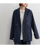 【プードゥドゥ/POU DOU DOU】のダブルブレストテーラードジャケット 人気、トレンドファッション・服の通販 founy(ファニー) ファッション Fashion レディースファッション Fashion for Women アウター Coat / Outerwear Collection レディースジャケット・軽アウター Jackets テーラードジャケット / 通勤・きれいめスタイル Tailored Jackets & Blazers クラシック Classic, Timeless Style シンプル Simple, Minimal スマート Smart, Elegant セットアップ Set-Up, Coordinated Outfit ダブル Double, Double-Breasted チェック Check, Plaid, Tartan ポケット Pocket, Pocket Detail リラックス Relax, Relaxed Fit thumbnail ネイビー|ID: prp329100004697554 ipo3291000000033921704