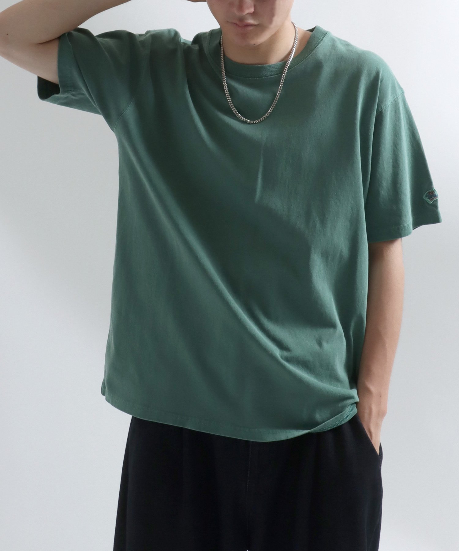 【サロン ハミュー/salong hameu】のTシャツ メンズ レディース ユニセックス ピグメント 染め パックT インテリア・キッズ・メンズ・レディースファッション・服の通販 founy(ファニー) 　ファッション　Fashion　レディースファッション　Fashion for Women　トップス・カットソー　Cut & Sew Tops　シャツ・ブラウス・オフィスカジュアル　Elegant Blouses & Button-Ups　ロングTシャツ・Tシャツ　Longline T-Shirts & Tees　アウトドア　Outdoor Clothing　アクセサリー　Fashion Accessories　インナー　Innerwear　ヴィンテージ　Vintage Style　春　Spring　カーゴパンツ　Cargo Pants, Utility Pants　ガーリー　Girly, Feminine Style　キャップ　Cap, Baseball Cap　キャミワンピース　Cami Dress, Slip Dress　サングラス　Sunglasses, Shades　シルバー　Silver, Metallic Silver　ジャケット　Jacket, Outerwear　ストライプ　Stripe, Striped Pattern　スポーツ　Sports, Activewear　ダウン　Down, Puffer　デニム　Denim, Jeans Material　人気　Popular, Best Seller　バルーン　Balloon, Balloon Silhouette　ビスチェ　Bustier, Corset Top　ビッグ　Big, Oversized　フィット　Fit, Slim Fit　メンズ　Men's, Menswear　リボン　Ribbon, Bow　レギュラー　Regular, Standard Fit　レース　Lace, Lace Fabric　グリーン|ID: prp329100004697566 ipo3291000000033921786