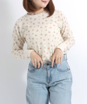 【サロン ハミュー/salong hameu】の花柄 総柄 ワッフル 長袖 Tシャツ レディース サーマル ロンT 人気、トレンドファッション・服の通販 founy(ファニー) ファッション Fashion レディースファッション Fashion for Women トップス・カットソー Cut & Sew Tops シャツ・ブラウス・オフィスカジュアル Elegant Blouses & Button-Ups ロングTシャツ・Tシャツ Longline T-Shirts & Tees 花柄・フラワープリント・モチーフ Floral Prints & Motifs / Flower Pattern Tops アウトドア Outdoor Clothing インナー Innerwear 春 Spring カーゴパンツ Cargo Pants, Utility Pants キャミワンピース Cami Dress, Slip Dress サーマル Thermal, Waffle Knit シンプル Simple, Minimal ジャケット Jacket, Outerwear スニーカー Sneakers, Trainers スパンコール Sequins, Sequin Embellishment スポーツ Sports, Activewear スリーブ Sleeve, Long Sleeve / Short Sleeve ダウン Down, Puffer デニム Denim, Jeans Material 人気 Popular, Best Seller 長袖 Long Sleeve, Full Sleeve バレエ Ballet, Ballet Style ビスチェ Bustier, Corset Top フィット Fit, Slim Fit フリル Frill, Ruffle プリント Print, Printed Pattern ベスト Vest, Waistcoat レース Lace, Lace Fabric ロング Long, Long-Length |ID:prp329100004697572