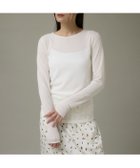 【イッツインターナショナル/I.T.'S. international】のシアーテレコクルーネックプルオーバー 人気、トレンドファッション・服の通販 founy(ファニー) ファッション Fashion レディースファッション Fashion for Women トップス・カットソー Cut & Sew Tops カジュアルプルオーバー・ニットトップス Pullovers & Knit Tops / Casual Pullovers インナー Innerwear シアー Sheer, See-Through センター Center, Center Line テレコ Ribbed, Rib Stitch 定番 Standard, Basic Item thumbnail オフホワイト|ID: prp329100004697589 ipo3291000000033921967