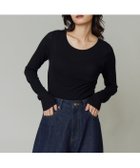 【イッツインターナショナル/I.T.'S. international】のシアーテレコクルーネックプルオーバー 人気、トレンドファッション・服の通販 founy(ファニー) ファッション Fashion レディースファッション Fashion for Women トップス・カットソー Cut & Sew Tops カジュアルプルオーバー・ニットトップス Pullovers & Knit Tops / Casual Pullovers インナー Innerwear シアー Sheer, See-Through センター Center, Center Line テレコ Ribbed, Rib Stitch 定番 Standard, Basic Item thumbnail ブラック|ID: prp329100004697589 ipo3291000000033921968