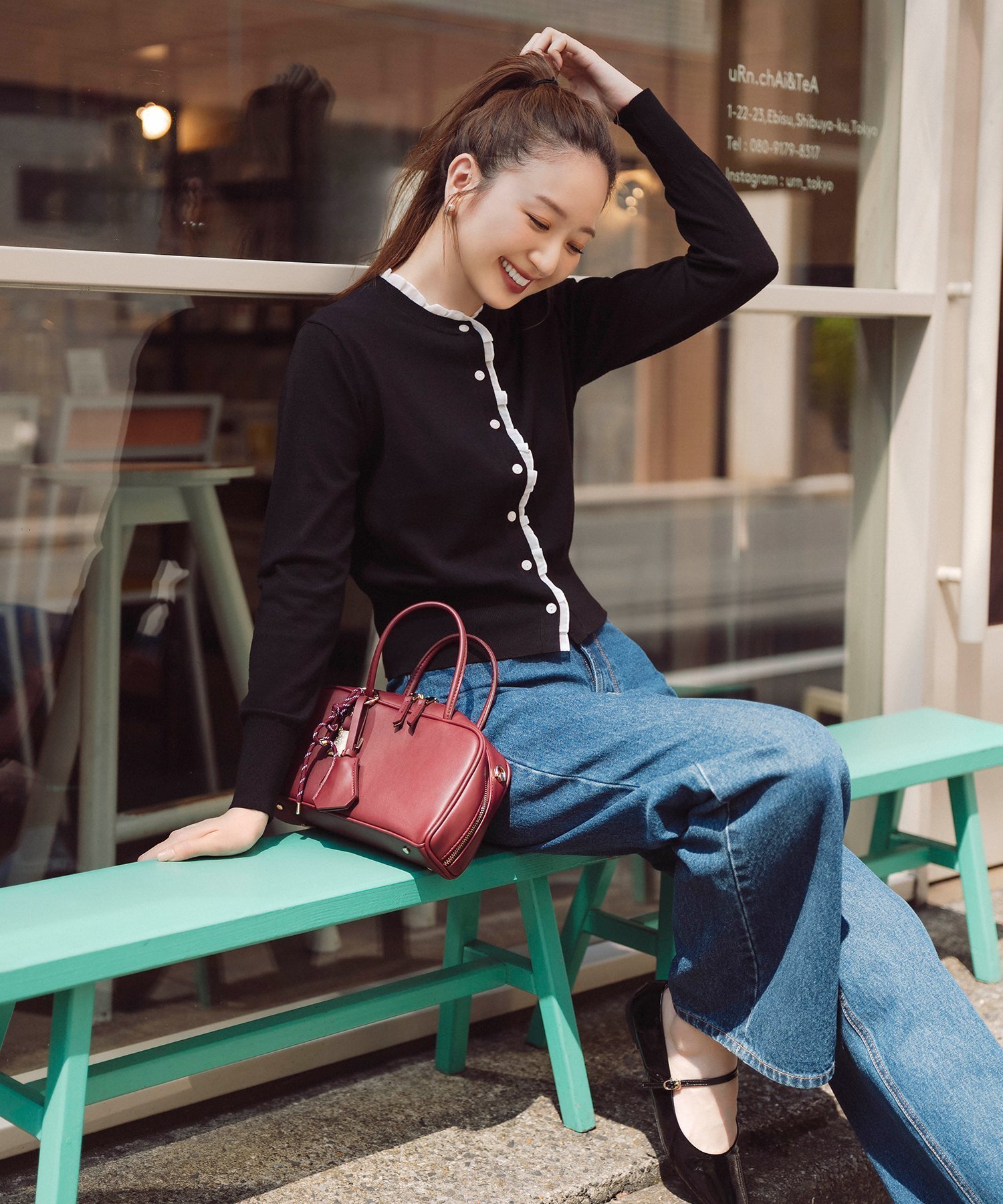 【ナチュラル ビューティー ベーシック/NATURAL BEAUTY BASIC】のフリルトリムカーディガン 人気、トレンドファッション・服の通販 founy(ファニー) 　ファッション　Fashion　レディースファッション　Fashion for Women　トップス・カットソー　Cut & Sew Tops　カーディガン・羽織り　Layered Style Cardigans　カーディガン　Cardigan, Knitwear　コンパクト　Compact, Small Size　ジョーゼット　Georgette, Semi-Sheer Fabric　デニム　Denim, Jeans Material　フリル　Frill, Ruffle　ベーシック　Basic, Essential　エレガント 上品　Elegant　 other-1|ID: prp329100004697618 ipo3291000000033922193