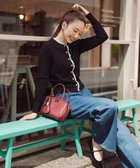 【ナチュラル ビューティー ベーシック/NATURAL BEAUTY BASIC】のフリルトリムカーディガン 人気、トレンドファッション・服の通販 founy(ファニー) ファッション Fashion レディースファッション Fashion for Women トップス・カットソー Cut & Sew Tops カーディガン・羽織り Layered Style Cardigans カーディガン Cardigan, Knitwear コンパクト Compact, Small Size ジョーゼット Georgette, Semi-Sheer Fabric デニム Denim, Jeans Material フリル Frill, Ruffle ベーシック Basic, Essential エレガント 上品 Elegant thumbnail ブラック×オフ2|ID: prp329100004697618 ipo3291000000033922196