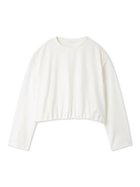 【ミラオーウェン/Mila Owen】のショート丈ドロストロンT 人気、トレンドファッション・服の通販 founy(ファニー) ファッション Fashion レディースファッション Fashion for Women トップス・カットソー Cut & Sew Tops ロングTシャツ・Tシャツ Longline T-Shirts & Tees ショート Short, Short Length シンプル Simple, Minimal バルーン Balloon, Balloon Silhouette ボトム Bottoms, Lower Wear ロング Long, Long-Length ヴィンテージ Vintage Style 今季 This Season, Current Season thumbnail WHT[001]|ID: prp329100004697627 ipo3291000000033922263