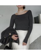 【アニュアンス/anuans】のシルクカシミアブレンドボートネックニット GREY|ID: prp329100004697640 ipo3291000000034635590