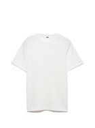 【ミラオーウェン/Mila Owen】のクルーネックフライスTシャツ 人気、トレンドファッション・服の通販 founy(ファニー) ファッション Fashion レディースファッション Fashion for Women トップス・カットソー Cut & Sew Tops シャツ・ブラウス・オフィスカジュアル Elegant Blouses & Button-Ups ロングTシャツ・Tシャツ Longline T-Shirts & Tees カットソー Cut and Sewn Top ファブリック Fabric, Textile 秋 Autumn thumbnail WHT[001]|ID: prp329100004697642 ipo3291000000033922337