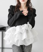 【ラジュール/Lajour】のバルーンフリルドッキングトップス 人気、トレンドファッション・服の通販 founy(ファニー) ファッション Fashion レディースファッション Fashion for Women トップス・カットソー Cut & Sew Tops なめらか Smooth, Silky Texture アシンメトリー Asymmetrical Style オケージョン Occasion Wear オーガンジー Organza Fabric ショルダー Shoulder, Shoulder Strap デコルテ Décolleté, Neckline ドッキング Docking, Mixed Material バルーン Balloon, Balloon Silhouette フェミニン Feminine, Girly フリル Frill, Ruffle エレガント 上品 Elegant thumbnail ブラック|ID: prp329100004697652 ipo3291000000034501889