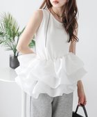 【ラジュール/Lajour】のバルーンフリルドッキングトップス 人気、トレンドファッション・服の通販 founy(ファニー) ファッション Fashion レディースファッション Fashion for Women トップス・カットソー Cut & Sew Tops なめらか Smooth, Silky Texture アシンメトリー Asymmetrical Style オケージョン Occasion Wear オーガンジー Organza Fabric ショルダー Shoulder, Shoulder Strap デコルテ Décolleté, Neckline ドッキング Docking, Mixed Material バルーン Balloon, Balloon Silhouette フェミニン Feminine, Girly フリル Frill, Ruffle エレガント 上品 Elegant thumbnail タンクトップホワイト|ID: prp329100004697652 ipo3291000000034966264