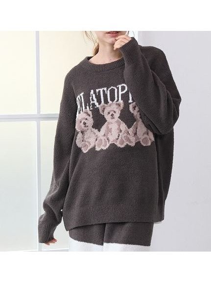 【ジェラート ピケ/gelato pique】のモチーフジャガードプルオーバー インテリア・キッズ・メンズ・レディースファッション・服の通販 founy(ファニー) 　ファッション　Fashion　レディースファッション　Fashion for Women　トップス・カットソー　Cut & Sew Tops　カジュアルプルオーバー・ニットトップス　Pullovers & Knit Tops / Casual Pullovers　お家時間・ステイホーム　Stay Home / At Home　スマート　Smart, Elegant　モチーフ　Motif, Design Theme　人気　Popular, Best Seller　定番　Standard, Basic Item　DGRY[008]|ID: prp329100004697657 ipo3291000000034099121