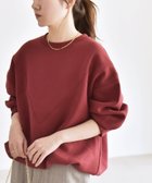 【シップス フォー ウィメン/SHIPS】のquaranciel 洗濯機可能 ポンチ Vヨーク バルーン スウェット プルオーバー ワイン|ID: prp329100004697707 ipo3291000000034249895