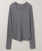 【ジーナシス/JEANASiS】のスムーステレコUネックLS TEE 人気、トレンドファッション・服の通販 founy(ファニー) ファッション Fashion レディースファッション Fashion for Women インナー Innerwear ジャケット Jacket, Outerwear フィット Fit, Slim Fit ベーシック Basic, Essential thumbnail チャコールグレー|ID: prp329100004697795 ipo3291000000034497080