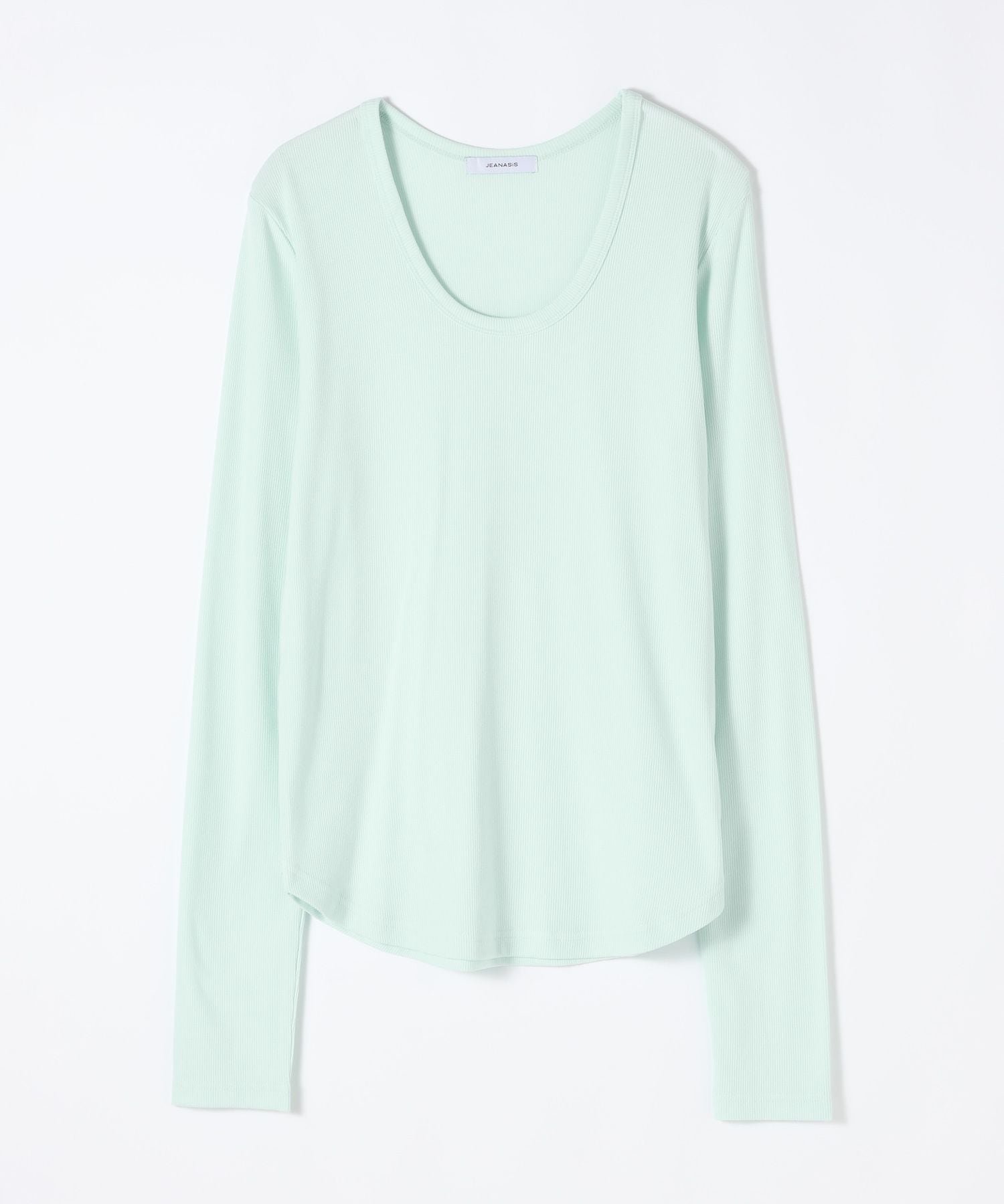 【ジーナシス/JEANASiS】のスムーステレコUネックLS TEE インテリア・キッズ・メンズ・レディースファッション・服の通販 founy(ファニー) 　ファッション　Fashion　レディースファッション　Fashion for Women　インナー　Innerwear　ジャケット　Jacket, Outerwear　フィット　Fit, Slim Fit　ベーシック　Basic, Essential　グリーン系その他|ID: prp329100004697795 ipo3291000000034497084