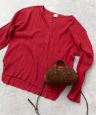 【ジャーナルスタンダード/JOURNAL STANDARD】の別注【HEALTH KNIT/ヘルスニット】オフショルダーヘンリーネックPO 人気、トレンドファッション・服の通販 founy(ファニー) ファッション Fashion レディースファッション Fashion for Women トップス・カットソー Cut & Sew Tops ニット Knit Tops & Sweaters 2025年 2025 2025-2026秋冬・A/W Autumn/Winter 2025–26 AW25–26 別注 Limited Edition, Custom Order thumbnail レッド|ID: prp329100004697807 ipo3291000000033997348