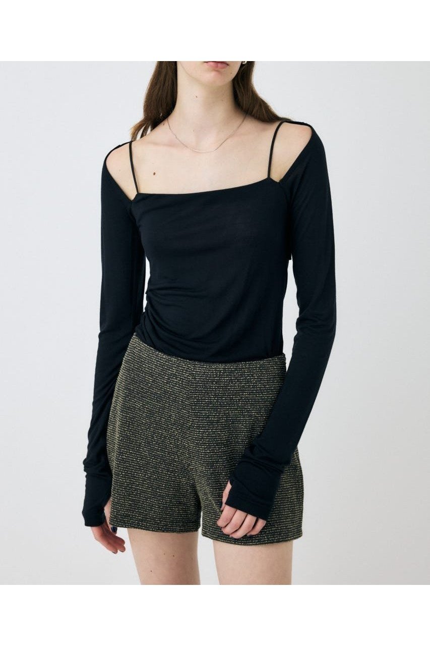 【マウジー/moussy】の【WEB限定】SQUARE NECK GATHER トップス 人気、トレンドファッション・服の通販 founy(ファニー) 　ファッション　Fashion　レディースファッション　Fashion for Women　トップス・カットソー　Cut & Sew Tops　おすすめ　Recommended / Our Picks　デニム　Denim, Jeans Material　バランス　Balance, Style Balance　ロング　Long, Long-Length　人気　Popular, Best Seller　再入荷　Restock / Back in Stock　長袖　Long Sleeve, Full Sleeve　 other-1|ID: prp329100004697823 ipo3291000000033923603