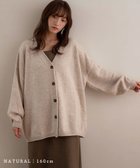 【その他のブランド/Other】のビッグシルエットVネックカーディガン ナチュラルMIX|ID: prp329100004697938 ipo3291000000033924234