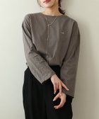 【その他のブランド/Other】のヴィンテージライク刺繍ロンT チャコール|ID: prp329100004697971 ipo3291000000033924417