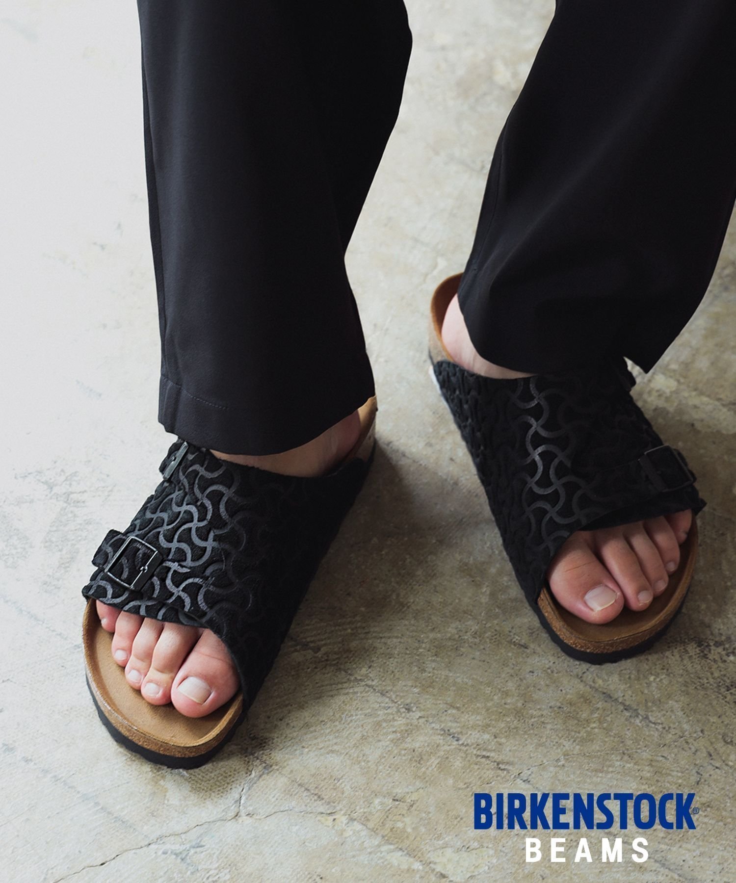 【ビームス/BEAMS / MEN】の【別注】BIRKENSTOCK / Zurich BONE PATTERN BLACK ビルケンシュトック チューリッヒ サンダル メンズ ユニセックス レディース レザーサンダル インテリア・キッズ・メンズ・レディースファッション・服の通販 founy(ファニー) 　ファッション　Fashion　メンズファッション　Fashion for Men　インソール　Shoe Insole　サンダル　Sandals, Summer Shoes　スペシャル　Special, Limited Edition　フィット　Fit, Slim Fit　メンズ　Men's, Menswear　レギュラー　Regular, Standard Fit　別注　Limited Edition, Custom Order　BLACK|ID: prp329100004697985 ipo3291000000033924497