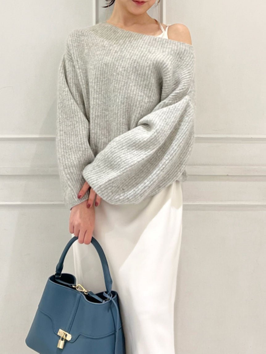 【スナイデル/SNIDEL】のファーライクニットプルオーバー インテリア・キッズ・メンズ・レディースファッション・服の通販 founy(ファニー) 　ファッション　Fashion　レディースファッション　Fashion for Women　トップス・カットソー　Cut & Sew Tops　ニット　Knit Tops & Sweaters　カジュアルプルオーバー・ニットトップス　Pullovers & Knit Tops / Casual Pullovers　ウェーブ　Wavy Pattern　オレンジ　Orange　春　Spring　ショルダー　Shoulder, Shoulder Strap　シンプル　Simple, Minimal　ストレート　Straight, Straight Cut　人気　Popular, Best Seller　パステル　Pastel, Soft Color　フェミニン　Feminine, Girly　フォックス　Fox, Fox Fur　おすすめ　Recommended / Our Picks　GRY[006]|ID: prp329100004697987 ipo3291000000033924505
