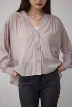 【アズール バイ マウジー/AZUL by moussy】のリブ付きシャツカーディガン 人気、トレンドファッション・服の通販 founy(ファニー) ファッション Fashion レディースファッション Fashion for Women トップス・カットソー Cut & Sew Tops カーディガン・羽織り Layered Style Cardigans シャツ・ブラウス・オフィスカジュアル Elegant Blouses & Button-Ups おすすめ Recommended / Our Picks カーディガン Cardigan, Knitwear ギャザー Gathered, Ruffled スラックス Slacks, Dress Pants デニム Denim, Jeans Material 夏 Summer thumbnail L/GRY1|ID: prp329100004698019 ipo3291000000033924664