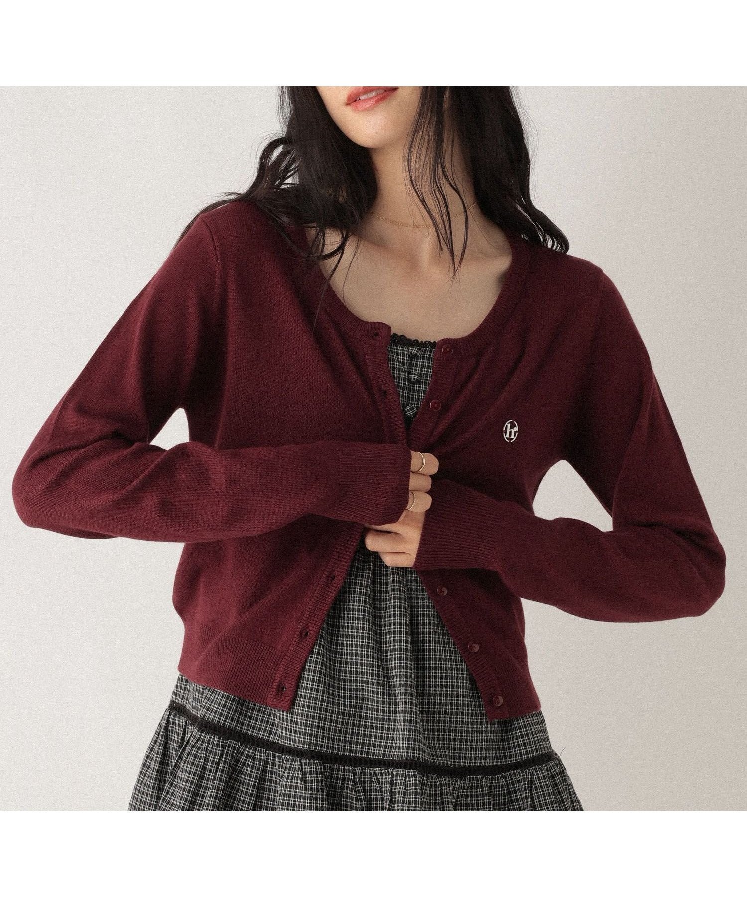 【ヘザー/Heather】の【秋の新色入荷】モチーフコンパクトカーディガン 人気、トレンドファッション・服の通販 founy(ファニー) 　ファッション　Fashion　レディースファッション　Fashion for Women　トップス・カットソー　Cut & Sew Tops　カーディガン・羽織り　Layered Style Cardigans　カーディガン　Cardigan, Knitwear　コンパクト　Compact, Small Size　シンプル　Simple, Minimal　ベーシック　Basic, Essential　ボトム　Bottoms, Lower Wear　モチーフ　Motif, Design Theme　秋　Autumn　羽織　Haori, Light Jacket　 other-1|ID: prp329100004698042 ipo3291000000033924754