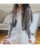 【ヘザー/Heather】の【秋の新色入荷】モチーフコンパクトカーディガン 人気、トレンドファッション・服の通販 founy(ファニー) ファッション Fashion レディースファッション Fashion for Women トップス・カットソー Cut & Sew Tops カーディガン・羽織り Layered Style Cardigans カーディガン Cardigan, Knitwear コンパクト Compact, Small Size シンプル Simple, Minimal ベーシック Basic, Essential ボトム Bottoms, Lower Wear モチーフ Motif, Design Theme 秋 Autumn 羽織 Haori, Light Jacket thumbnail グレー|ID: prp329100004698042 ipo3291000000033924757