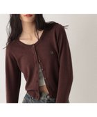 【ヘザー/Heather】の【秋の新色入荷】モチーフコンパクトカーディガン 人気、トレンドファッション・服の通販 founy(ファニー) ファッション Fashion レディースファッション Fashion for Women トップス・カットソー Cut & Sew Tops カーディガン・羽織り Layered Style Cardigans カーディガン Cardigan, Knitwear コンパクト Compact, Small Size シンプル Simple, Minimal ベーシック Basic, Essential ボトム Bottoms, Lower Wear モチーフ Motif, Design Theme 秋 Autumn 羽織 Haori, Light Jacket thumbnail 【新色】ブラウン|ID: prp329100004698042 ipo3291000000033924759