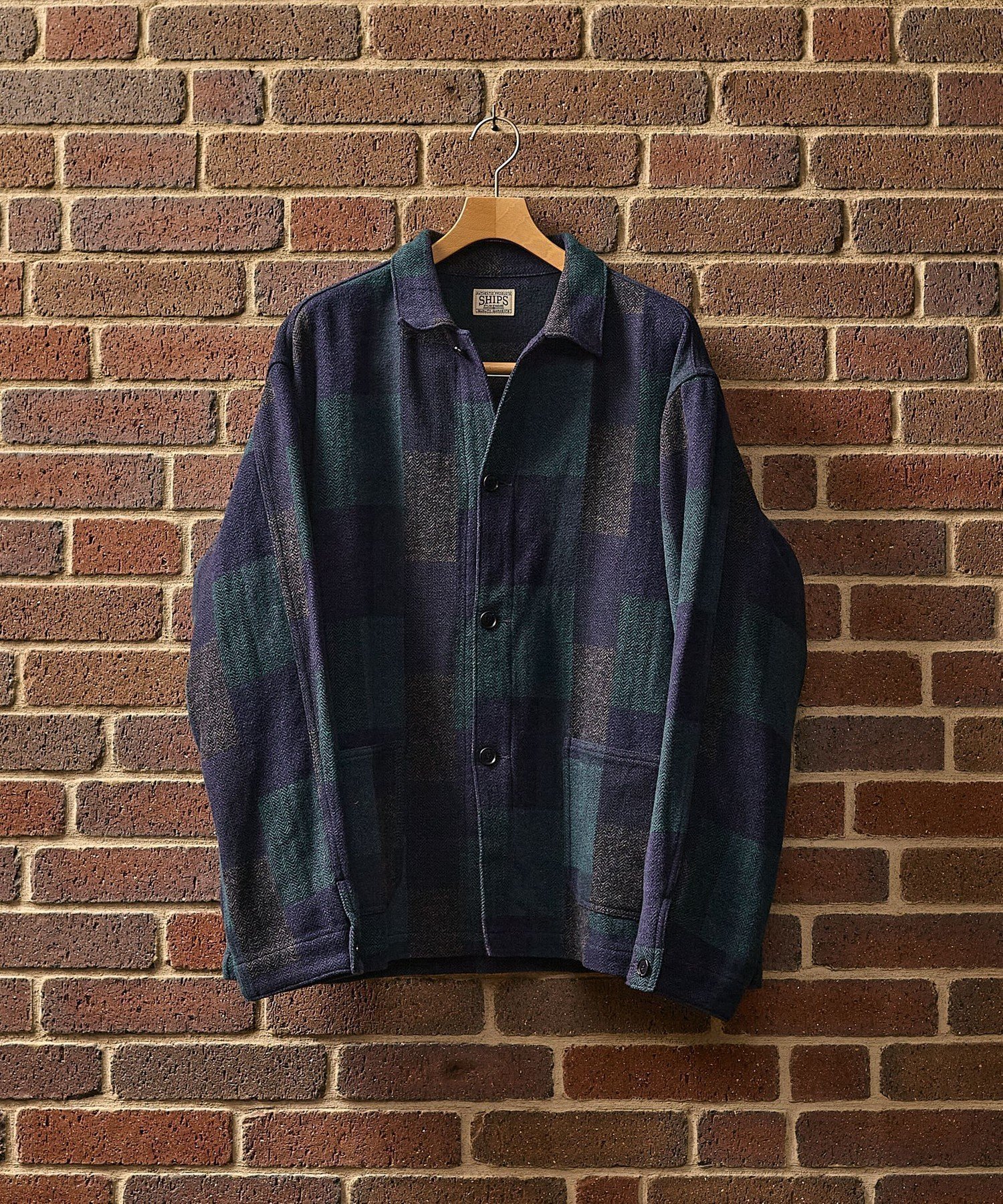 【シップス/SHIPS / MEN】のSHIPS AUTHENTIC コットン ツイード カバー シャツ インテリア・キッズ・メンズ・レディースファッション・服の通販 founy(ファニー) 　ファッション　Fashion　メンズファッション　Fashion for Men　アウトドア　Outdoor Clothing　ウォーム　Warm Fabric　セットアップ　Set-Up, Coordinated Outfit　ツイード　Twill, Twill Weave　パッチワーク　Patchwork, Mixed Fabric　ミリタリー　Military, Army Style　ワーク　Workwear, Utility Style　ネイビー|ID: prp329100004698080 ipo3291000000034101475