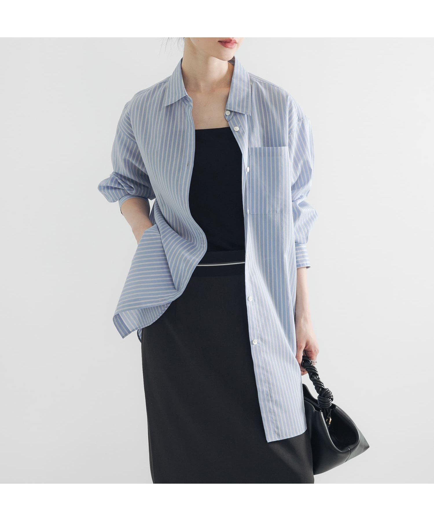【アーバンリサーチ/URBAN RESEARCH】のシルクコットンロングシャツ インテリア・キッズ・メンズ・レディースファッション・服の通販 founy(ファニー) 　ファッション　Fashion　レディースファッション　Fashion for Women　トップス・カットソー　Cut & Sew Tops　シャツ・ブラウス・オフィスカジュアル　Elegant Blouses & Button-Ups　2025年　2025　2025-2026秋冬・A/W　Autumn/Winter 2025–26 AW25–26　冬　Winter / This Winter　おすすめ　Recommended / Our Picks　シルク　Silk, 100% Silk　ストライプ　Stripe, Striped Pattern　ベーシック　Basic, Essential　ロング　Long, Long-Length　無地　Plain, Solid Color　A/W・秋冬　Autumn/Winter　STRIPE|ID: prp329100004698128 ipo3291000000033925340