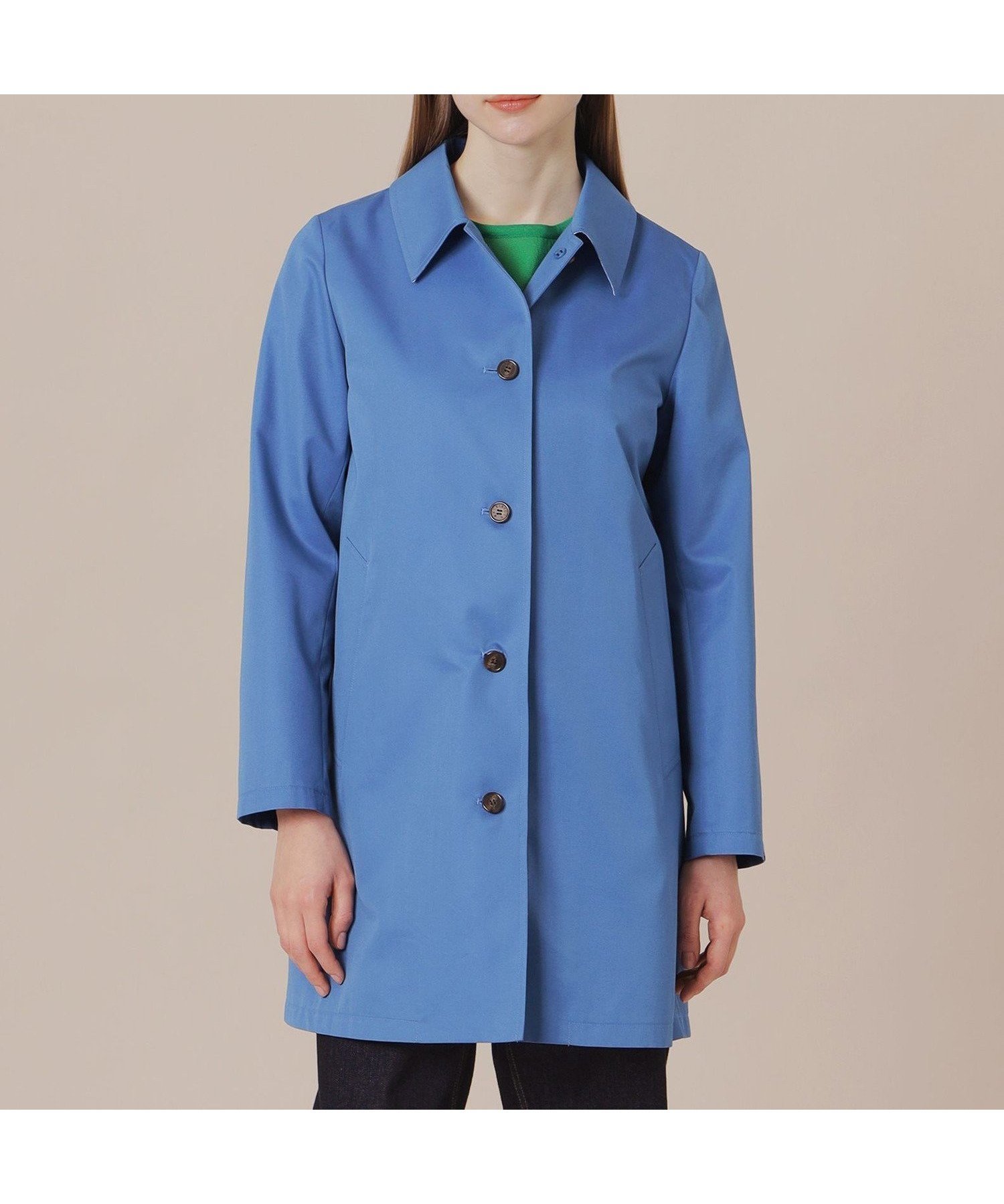 【マッキントッシュ ロンドン/MACKINTOSH LONDON】の【BANTON/バントン】ハイブリッドギャバジンステンカラーコート インテリア・キッズ・メンズ・レディースファッション・服の通販 founy(ファニー) 　ファッション　Fashion　レディースファッション　Fashion for Women　アウター　Coat / Outerwear Collection　コート・ロングコート・ピーコート　Long Coats, Peacoats & More　シンプル　Simple, Minimal　ストライプ　Stripe, Striped Pattern　ブルゾン　Blouson, Bomber Jacket　ヨーク　Yoke, Yoke Design　リラックス　Relax, Relaxed Fit　エレガント 上品　Elegant　春　Spring　秋　Autumn　軽量　Lightweight, Ultra Light　ブルー|ID: prp329100004698170 ipo3291000000033925687
