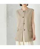 【シップス フォー ウィメン/SHIPS】のWai+ 手洗い可能 リネン ライク ベスト ベージュ|ID: prp329100004698223 ipo3291000000033926038