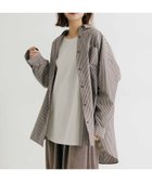 【スタディオ クリップ/studio CLIP】のソフトオックスポンチョシャツ 人気、トレンドファッション・服の通販 founy(ファニー) ファッション Fashion レディースファッション Fashion for Women アウター Coat / Outerwear Collection ポンチョ・ケープコート Ponchos & Capes トップス・カットソー Cut & Sew Tops シャツ・ブラウス・オフィスカジュアル Elegant Blouses & Button-Ups オックス Oxford Fabric キャミワンピース Cami Dress, Slip Dress ストライプ Stripe, Striped Pattern ノースリーブ Sleeveless, No-Sleeve 秋 Autumn 羽織 Haori, Light Jacket thumbnail ブラウンストライプ02|ID: prp329100004698240 ipo3291000000034001919