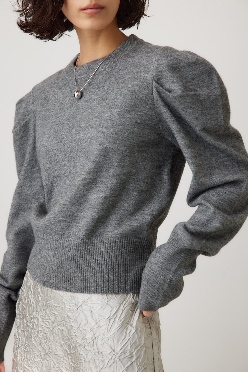 【その他のブランド/Other】のタックスリーブニット インテリア・キッズ・メンズ・レディースファッション・服の通販 founy(ファニー) 　ファッション　Fashion　レディースファッション　Fashion for Women　トップス・カットソー　Cut & Sew Tops　ニット　Knit Tops & Sweaters　2024年　2024　2024-2025秋冬・A/W　Autumn/Winter 2024–25 AW24–25　ショルダー　Shoulder, Shoulder Strap　シンプル　Simple, Minimal　A/W・秋冬　Autumn/Winter　GRY|ID: prp329100004698252 ipo3291000000033926256