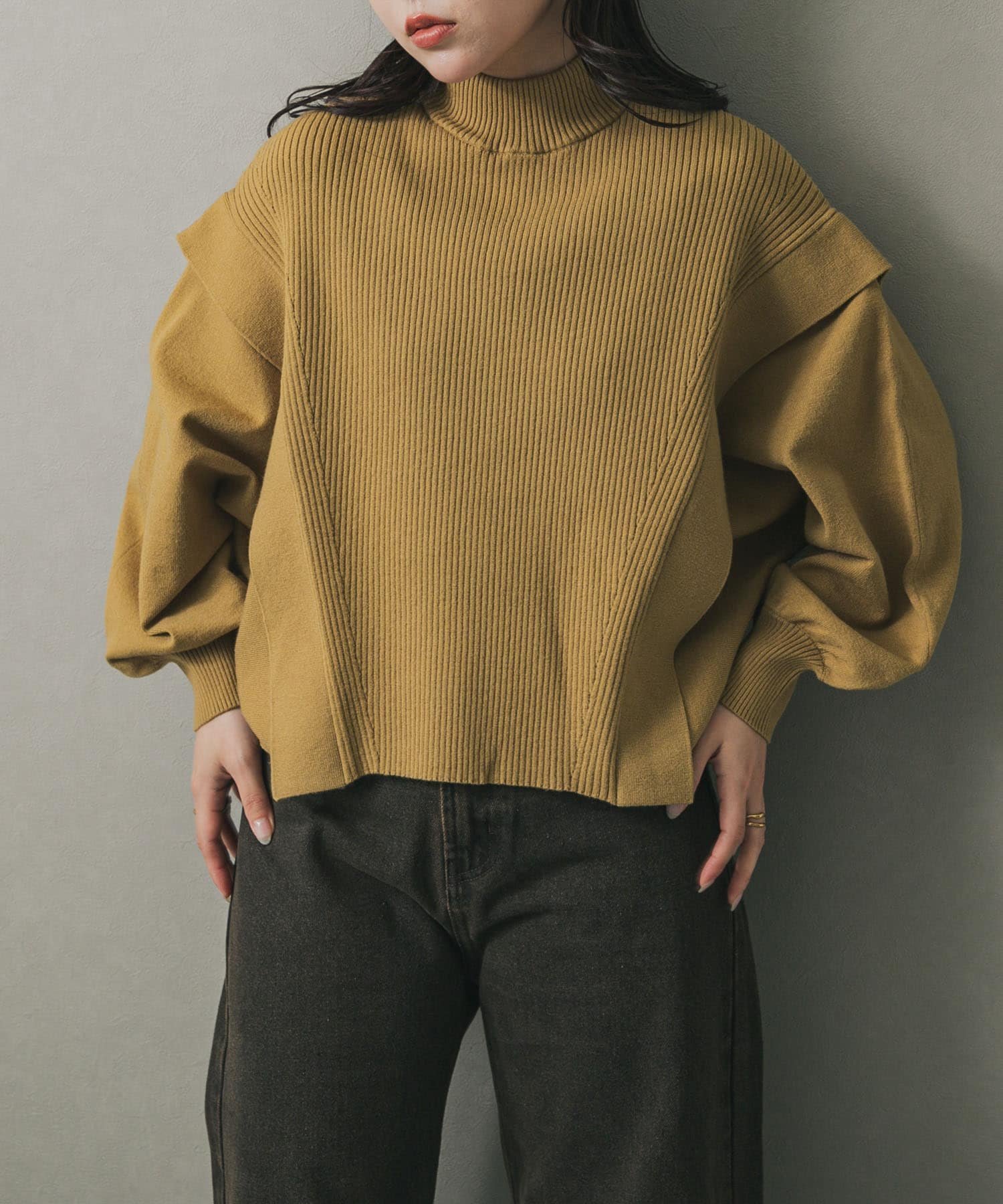 【センスオブプレイス/SENSE OF PLACE by URBAN RESEARCH】の『一部WEB限定カラー』ストレッチショルダータックセーター インテリア・キッズ・メンズ・レディースファッション・服の通販 founy(ファニー) ファッション Fashion レディースファッション Fashion for Women 2025年 2025 2025-2026秋冬・A/W Autumn/Winter 2025–26 AW25–26 冬 Winter / This Winter シンプル Simple, Minimal セーター Sweater, Knitwear バランス Balance, Style Balance A/W・秋冬 Autumn/Winter YELLOW|ID: prp329100004698259 ipo3291000000034119914