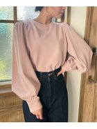【ジュノア/JUNOAH】のパフスリーブボリューム長袖ブラウス ピンク|ID: prp329100004698260 ipo3291000000033926321