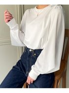 【ジュノア/JUNOAH】のパフスリーブボリューム長袖ブラウス ホワイト|ID: prp329100004698260 ipo3291000000033926325