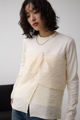 【アズール バイ マウジー/AZUL by moussy】のキモウフライスビスチェトップス 人気、トレンドファッション・服の通販 founy(ファニー) ファッション Fashion レディースファッション Fashion for Women トップス・カットソー Cut & Sew Tops ビスチェ Bustiers & Corset Tops / Layered Bustier Style 2024年 2024 2024-2025秋冬・A/W Autumn/Winter 2024–25 AW24–25 おすすめ Recommended / Our Picks オーガンジー Organza Fabric カットソー Cut and Sewn Top デニム Denim, Jeans Material ハイネック High Neck, Mock Neck ボトム Bottoms, Lower Wear A/W・秋冬 Autumn/Winter |ID:prp329100004698274
