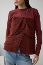 【アズール バイ マウジー/AZUL by moussy】のキモウフライスビスチェトップス 人気、トレンドファッション・服の通販 founy(ファニー) ファッション Fashion レディースファッション Fashion for Women トップス・カットソー Cut & Sew Tops ビスチェ Bustiers & Corset Tops / Layered Bustier Style 2024年 2024 2024-2025秋冬・A/W Autumn/Winter 2024–25 AW24–25 おすすめ Recommended / Our Picks オーガンジー Organza Fabric カットソー Cut and Sewn Top デニム Denim, Jeans Material ハイネック High Neck, Mock Neck ボトム Bottoms, Lower Wear A/W・秋冬 Autumn/Winter thumbnail D/RED3|ID: prp329100004698274 ipo3291000000033926425