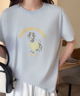 【ガール/GIRL】 綿混フロントプリントオーバーサイズTシャツ カットソー人気、トレンドファッション・服の通販 founy(ファニー) ファッション Fashion レディースファッション Fashion for Women トップス・カットソー Cut & Sew Tops シャツ・ブラウス・オフィスカジュアル Elegant Blouses & Button-Ups ロングTシャツ・Tシャツ Longline T-Shirts & Tees カットソー・ベーシックTシャツ Cut-and-Sewn Tops / Stretch Tees & Basics カットソー Cut and Sewn Top フロント Front, Front Design プリント Print, Printed Pattern 再入荷 Restock / Back in Stock 犬 Dog |ID:prp329100004698289