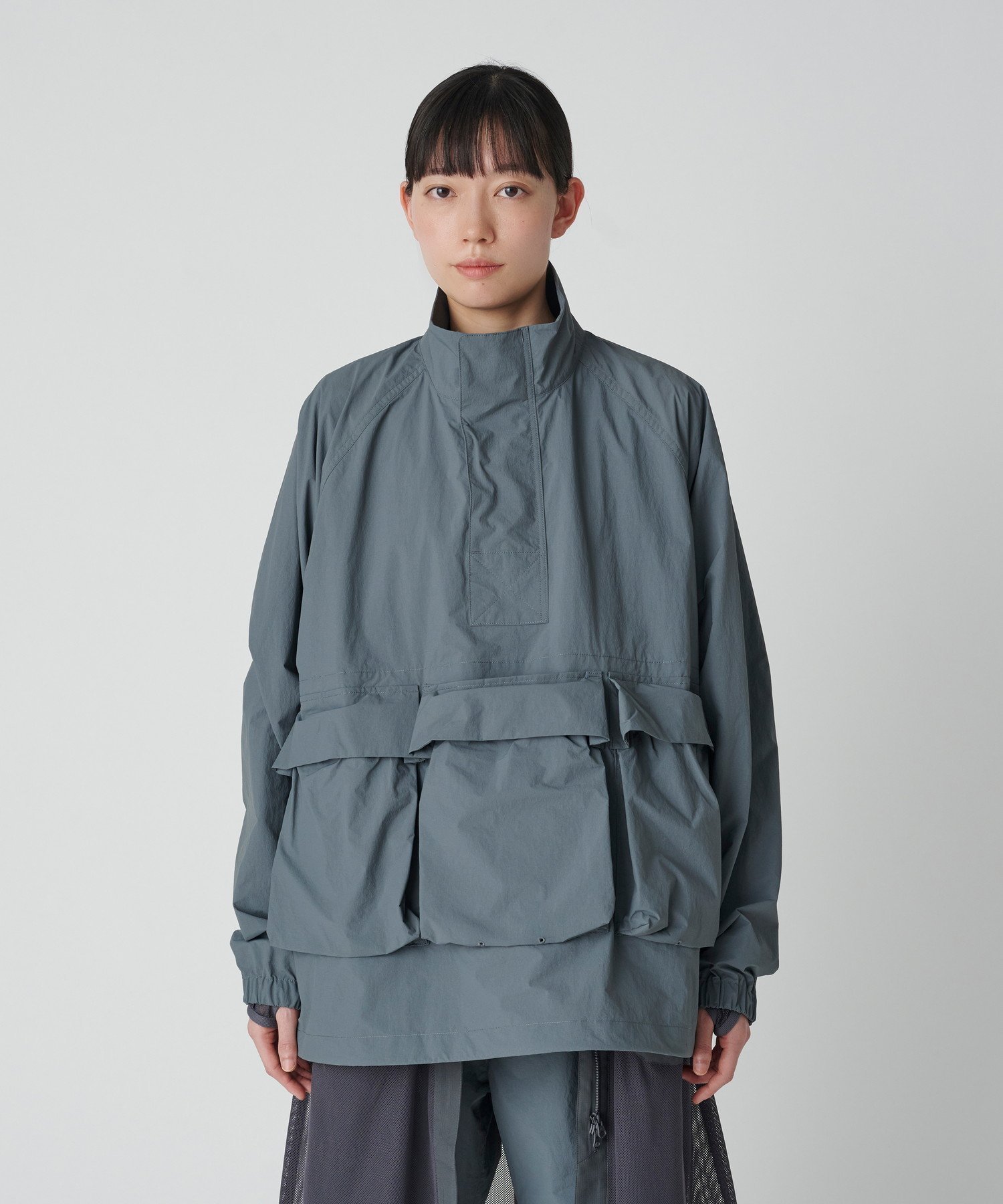 【スノーピーク/SNOW PEAK】のNylon Tussah Anorak インテリア・キッズ・メンズ・レディースファッション・服の通販 founy(ファニー) 　ファッション　Fashion　レディースファッション　Fashion for Women　インナー　Innerwear　春　Spring　軽量　Lightweight, Ultra Light　スウェット / スエット　Sweatshirt, Sweatwear　スピンドル　Spindle, Drawcord　スマート　Smart, Elegant　スリーブ　Sleeve, Long Sleeve / Short Sleeve　フィット　Fit, Slim Fit　フラップ　Flap, Flap Pocket　フロント　Front, Front Design　ポケット　Pocket, Pocket Detail　ロング　Long, Long-Length　S/S・春夏　SS, Spring/Summer, Warm Season　夏　Summer　2025年　2025　2025春夏・S/S　Spring/Summer 2025 SS25　GREY|ID: prp329100004698919 ipo3291000000033930324
