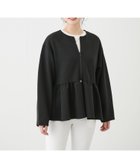 【ジャイロ/JAYRO】のペプラムノーカラージャケット 人気、トレンドファッション・服の通販 founy(ファニー) ファッション Fashion レディースファッション Fashion for Women アウター Coat / Outerwear Collection レディースジャケット・軽アウター Jackets ノーカラージャケット / シンプル上品コーデ Collarless Jackets おすすめ Recommended / Our Picks インナー Innerwear シンプル Simple, Minimal ジャケット Jacket, Outerwear デニム Denim, Jeans Material ペプラム Peplum, Flared Hem ボトム Bottoms, Lower Wear ポケット Pocket, Pocket Detail 無地 Plain, Solid Color thumbnail ブラック(01)|ID: prp329100004698969 ipo3291000000033997958