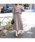 【ルクールブラン/le.coeur blanc】のリネンライクハーフスリーブワンピース 人気、トレンドファッション・服の通販 founy(ファニー) ファッション Fashion レディースファッション Fashion for Women ワンピース Dresses ミックス Mix, Mixed Style thumbnail モカ|ID: prp329100004699027 ipo3291000000033930967