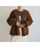 【ベイフロー/BAYFLOW】の異素材で楽しめる ボアリバーシブルブルゾン 人気、トレンドファッション・服の通販 founy(ファニー) ファッション Fashion レディースファッション Fashion for Women アウター Coat / Outerwear Collection ブルゾンジャケット・スポーティアウター Blouson Jackets おすすめ Recommended / Our Picks キルト Quilt, Quilted Fabric ギャザー Gathered, Ruffled ブルゾン Blouson, Bomber Jacket リバーシブル Reversible, Two-Sided thumbnail ブラウン50|ID: prp329100004699073 ipo3291000000034268122