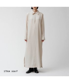 【アダム エ ロペ/ADAM ET ROPE'】のONE-PIECE WITH COLLAR MAXI LENGTH ONE-PIECE 人気、トレンドファッション・服の通販 founy(ファニー) ファッション Fashion レディースファッション Fashion for Women アクセサリー Fashion Accessories インナー Innerwear スリット Slit, Slit Detail デニム Denim, Jeans Material バングル Bangle, Bracelet ポケット Pocket, Pocket Detail マキシ Maxi, Full Length ロング Long, Long-Length |ID:prp329100004699095