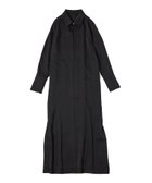【アダム エ ロペ/ADAM ET ROPE'】のONE-PIECE WITH COLLAR MAXI LENGTH ONE-PIECE 人気、トレンドファッション・服の通販 founy(ファニー) ファッション Fashion レディースファッション Fashion for Women アクセサリー Fashion Accessories インナー Innerwear スリット Slit, Slit Detail デニム Denim, Jeans Material バングル Bangle, Bracelet ポケット Pocket, Pocket Detail マキシ Maxi, Full Length ロング Long, Long-Length thumbnail ブラック(01)|ID: prp329100004699095 ipo3291000000033931322