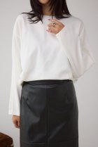 【アズール バイ マウジー/AZUL by moussy】のコクーンカットロングスリーブトップス 人気、トレンドファッション・服の通販 founy(ファニー) ファッション Fashion レディースファッション Fashion for Women トップス・カットソー Cut & Sew Tops おすすめ Recommended / Our Picks thumbnail O/WHT1|ID: prp329100004699120 ipo3291000000034116529
