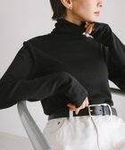 【アンドミー/andme】のソフトフライス 長袖 Tシャツ《タートルネック 》evernavy エバーネイビー ブラック|ID: prp329100004699131 ipo3291000000034232169